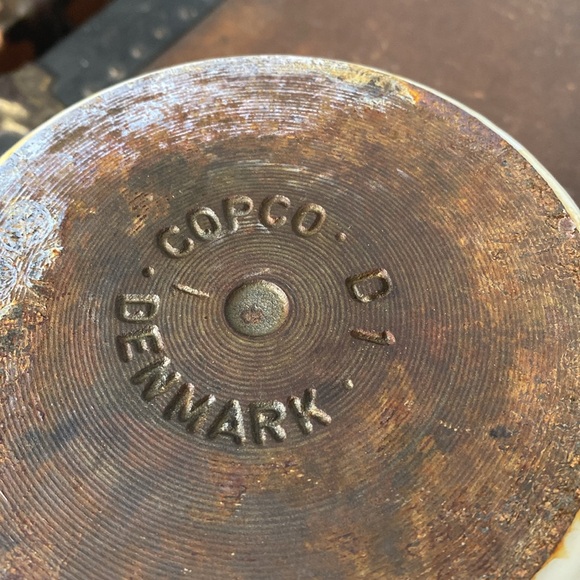 . Vintage Copco D1 White Enamel Cast Iron Dutch Over Cooking Pot with Lid - Picture 8 of 8